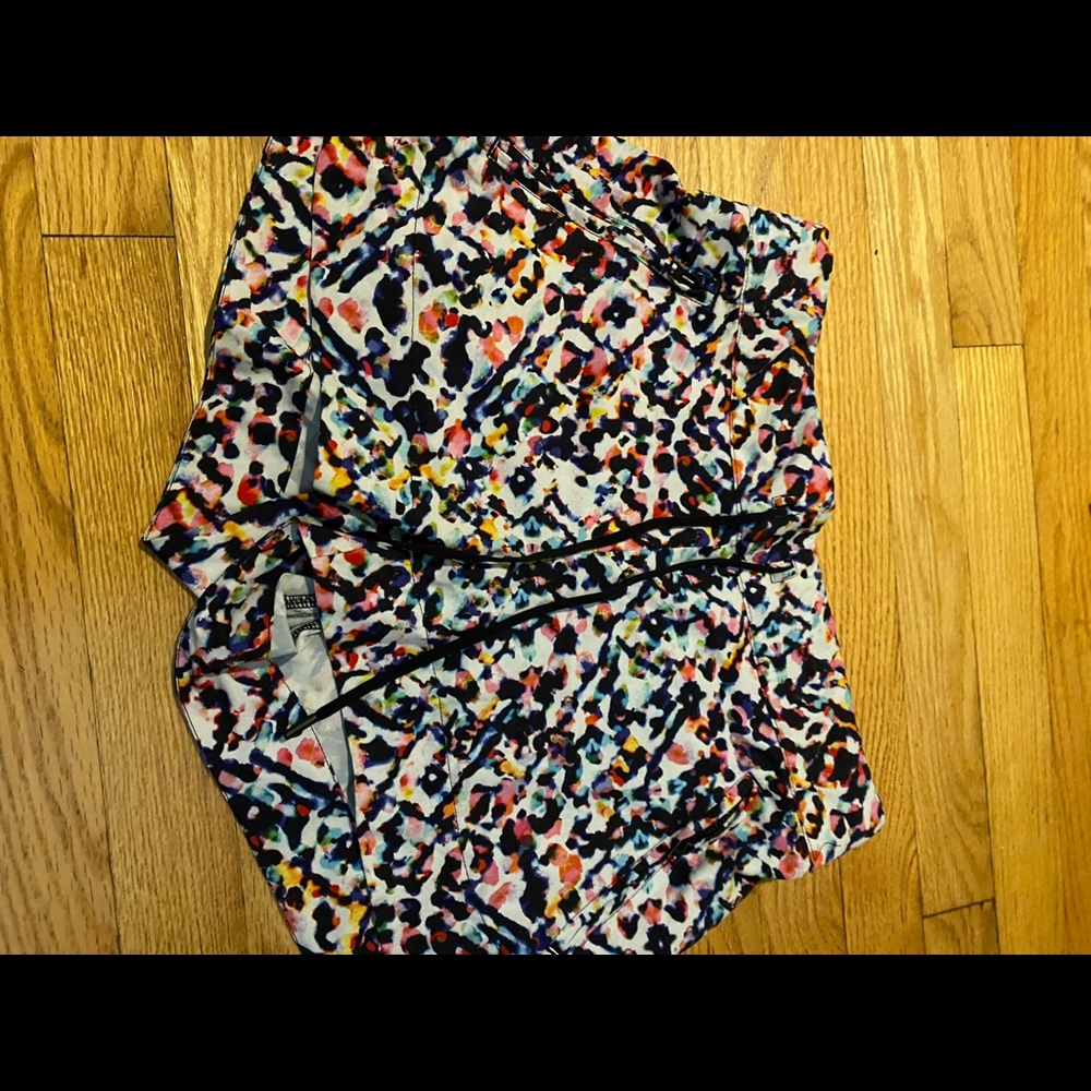 Athleta colorful print shorts